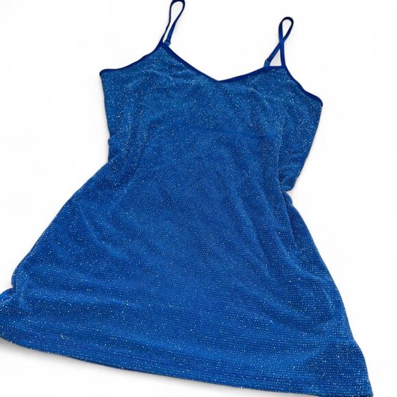 Vintage blue sparkly tank - Picture 2 of 8